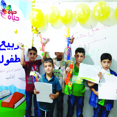 ٣٠٠ طفل مشارك في مشروع (ربيع الطفولة)